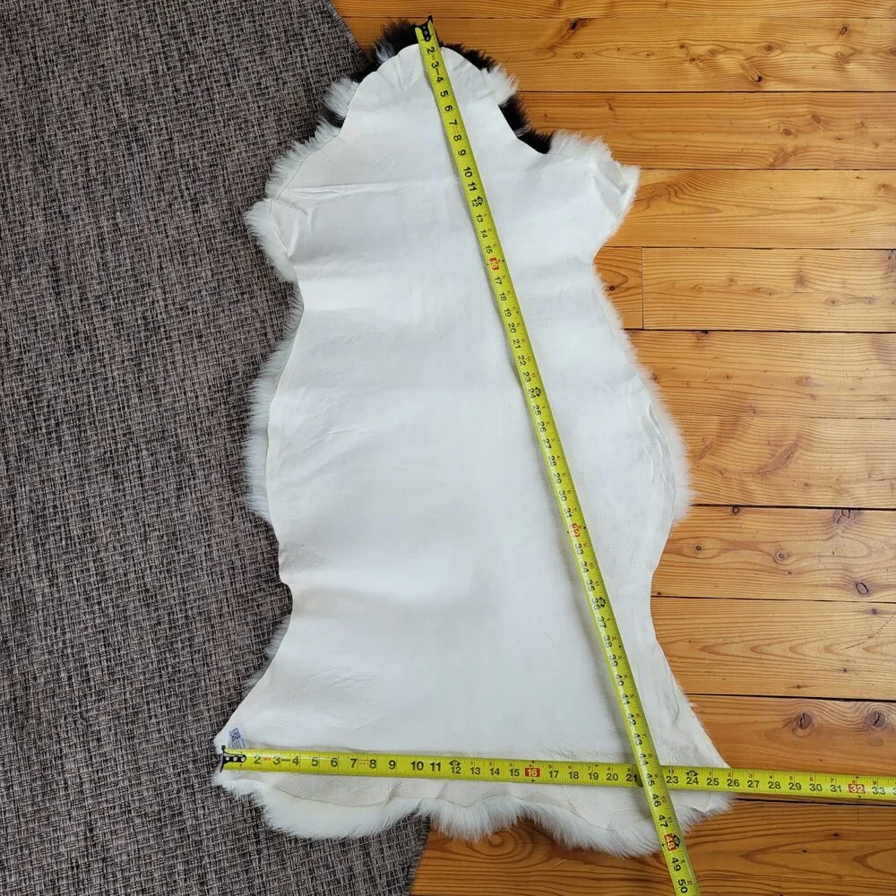 Genuine Swedish Sheepskin Rug Silky Soft Flexible Pelt Throw 48